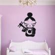 Figures wall decals - Japanese playing a mandolin - ambiance-sticker.com