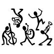 Wall decals music - Wall decal Jazz Band - ambiance-sticker.com