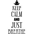 Wall decals 'Keep Calm' - Wall decal Just breathe - ambiance-sticker.com