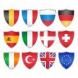 Car Stickers and Decals - Sticker Kit of shield flags - ambiance-sticker.com