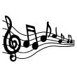 Wall decals music - Wall decal Musical harmony - ambiance-sticker.com