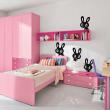 Animals wall decals -  Wall decal Funny rabbits - ambiance-sticker.com