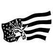 Wall decal Liberty flag - ambiance-sticker.com