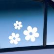 Set of 3 daisies - ambiance-sticker.com