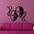 Figures wall decals - Wall decal Masks couples - ambiance-sticker.com