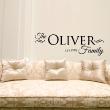 Wall decals Names - Family 1 in English wall decal - ambiance-sticker.com