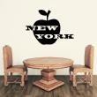 Wall decal New York and Apple - ambiance-sticker.com