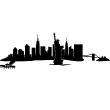 New Yorks wall decal - New York Panoramic view - ambiance-sticker.com