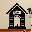 Wall decals Names - Dog's home 1 wall decal - ambiance-sticker.com
