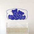 Baby bears on bed wall decal - ambiance-sticker.com