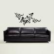 Animals wall decals - Butterflies on flowering branch Wall decal - ambiance-sticker.com