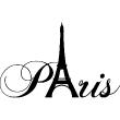 City wall decals - Wall decal Paris with Eiffel tower - ambiance-sticker.com
