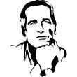 Paul Newman portrait 2 - ambiance-sticker.com