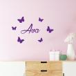 Butterflies - Wall decals Names - ambiance-sticker.com