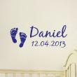 Wall decals Names - Baby footprints wall decal - ambiance-sticker.com