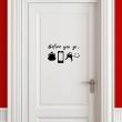 Wall decals for doors - Wall decal door Before you go... - ambiance-sticker.com