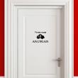 Wall decals for doors - Wall decal door Pirate roum - ambiance-sticker.com