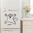 Refrigerator wall decals - Wall decal Cat's fridge - ambiance-sticker.com