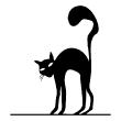 Walking Cat sticker - ambiance-sticker.com