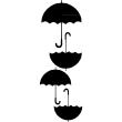 Four umbrellas - ambiance-sticker.com