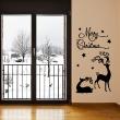 Wall decals for Christmas - Wall decal Christmas reindeers - ambiance-sticker.com
