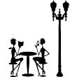 Paris wall decals - Wall decal Restaurant-cafe in Paris - ambiance-sticker.com