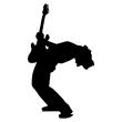 Wall decals music - Wall decal Rock-star - ambiance-sticker.com