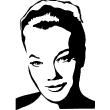 Romy Schneider portrait 2 - ambiance-sticker.com
