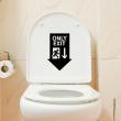 Bathroom wall decals - Wall decal Only exit - ambiance-sticker.com