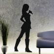 Wall decals music - Wall decal Silhouette singer - ambiance-sticker.com