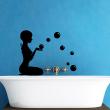 Bathroom wall decals - Wall decal Silhouette naked woman - ambiance-sticker.com