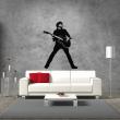 Wall decals music - Wall decal Silhouette guitarist - ambiance-sticker.com
