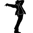 Wall decals music - Wall decal Silhouette Michael Jackson - ambiance-sticker.com