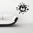Wall decals music - Wall decal Splash and headphone - ambiance-sticker.com