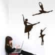 Wall decals music - Wall decal three ballet dancers - ambiance-sticker.com