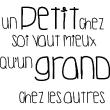 Wall decals with quotes - Wall decal Un petit chez soi... - ambiance-sticker.com