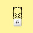Bart Simpson face - ambiance-sticker.com