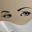 Wall decals design - Wall decal lady's eyes - ambiance-sticker.com