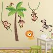 Animals wall decals - Happy jungle Wall decal - ambiance-sticker.com