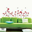 Flowers wall decals - Red Poppies Flowers Wall Decal - ambiance-sticker.com