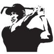 Tiger Woods golf stickers - ambiance-sticker.com