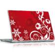 Laptop skin flowers and flakes - ambiance-sticker.com