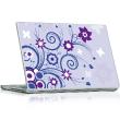 Laptop skin butterflies and flowers - ambiance-sticker.com