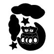 Bears and moon - ambiance-sticker.com