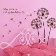 Flowers wall decals - Dandelion flowers wall decal - ambiance-sticker.com