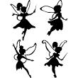 Wall decals for babies 4 little fairies wall decal - ambiance-sticker.com