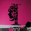 Figures wall decals - Woman's head in bloom - ambiance-sticker.com