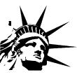 New York wall decals - Head Statue of Liberty - ambiance-sticker.com