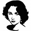 Elizabeth Taylor portrait 1 - ambiance-sticker.com