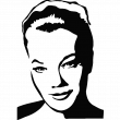 Romy Schneider portrait 2 - ambiance-sticker.com